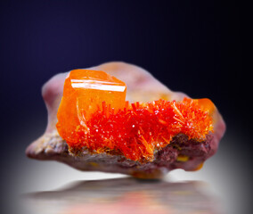 .wulfenite mineral specimen stone rock geology gem crystal