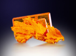 .wulfenite mineral specimen stone rock geology gem crystal