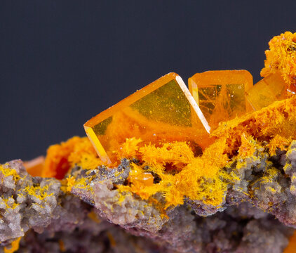 .wulfenite mineral specimen stone rock geology gem crystal
