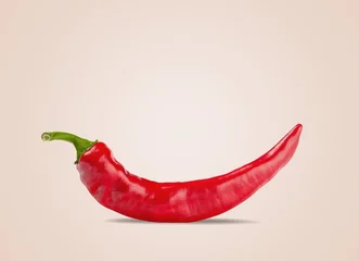 Keuken spatwand met foto Fresh Ripe red hot chili peppers vegetable © BillionPhotos.com