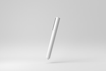 Pen on white background. Design Template, Mock up. 3D render.