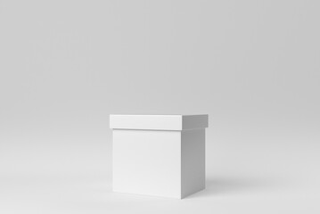Packaging boxes on white background. Design Template, Mock up. 3D render. - 481409209