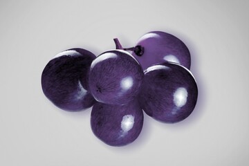 Bunch of ripe tasty sweet fresh grapes