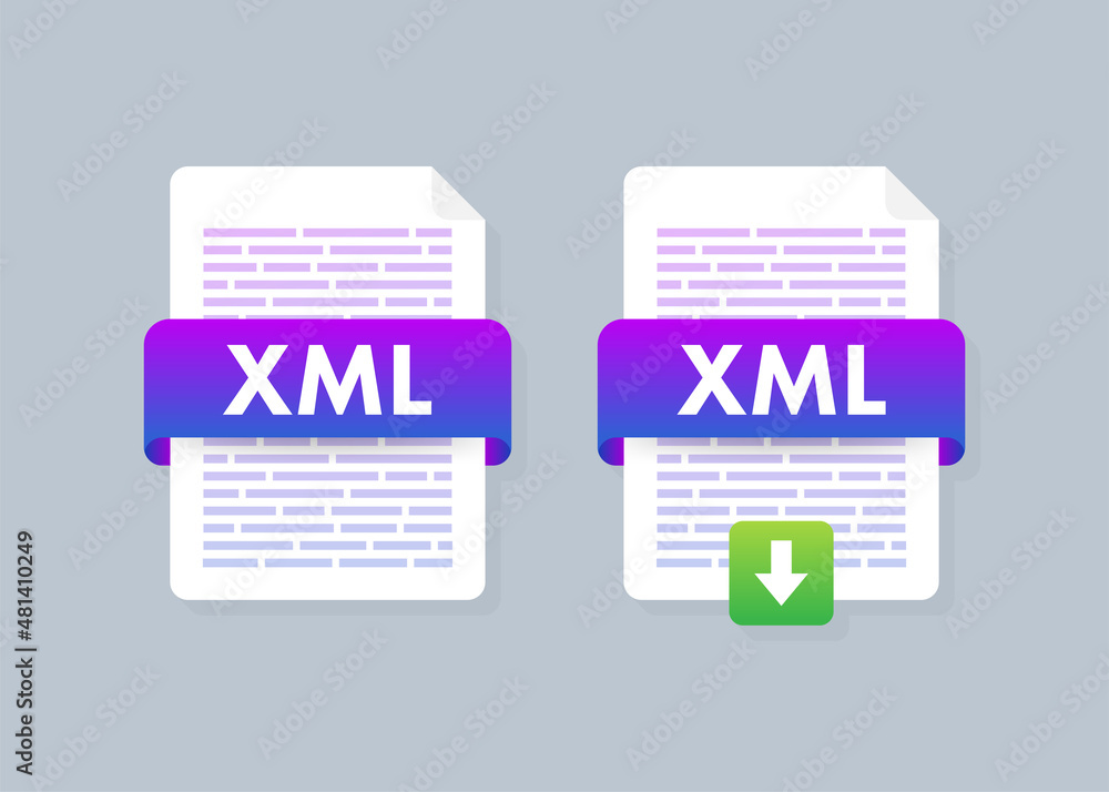 Poster flat xml for paper design. flat isometric vector illustration. design element. computer technology i