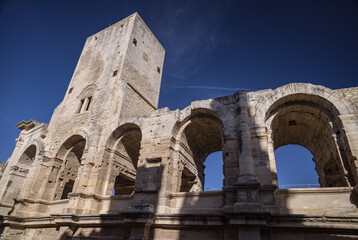 Fototapeta premium Arles Amphitheatre (Les Arenes), Arles, Provence, France