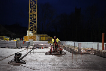 concrete floor grinding on a construction site Halle an der Saale