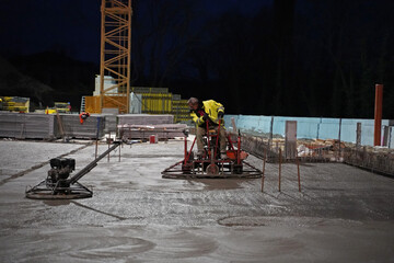 concrete floor grinding on a construction site Halle an der Saale