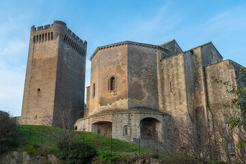 Fototapeta na wymiar Abbaye de Montmajour, ( Montmajour Abbey) , Bouches-du-Rhône Department, in the region of Provence in the south of France