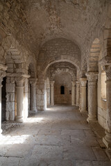 Fototapeta na wymiar Abbaye de Montmajour, ( Montmajour Abbey) , Bouches-du-Rhône Department, in the region of Provence in the south of France
