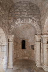 Obraz premium Abbaye de Montmajour, ( Montmajour Abbey) , Bouches-du-Rhône Department, in the region of Provence in the south of France