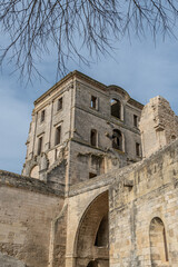 Abbaye de Montmajour, ( Montmajour Abbey) , Bouches-du-Rhône Department, in the region of Provence...