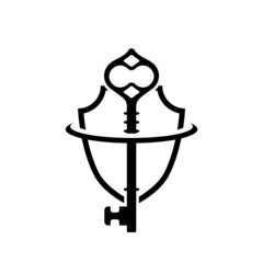 Data security icon isolated on white background