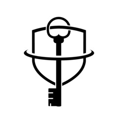 Data security icon isolated on white background