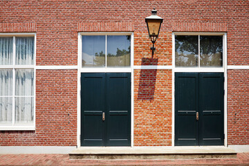 door in old brick house