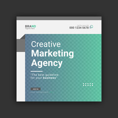 Creative business marketing social media post template design
