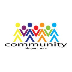 Community poeple,teamwork,network and social icon