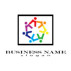 Community poeple,teamwork,network and social icon