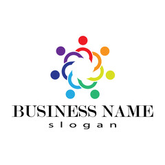 Community poeple,teamwork,network and social icon