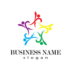 Community poeple,teamwork,network and social icon