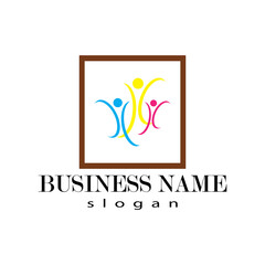 Community poeple,teamwork,network and social icon