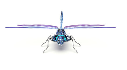 3D concept of flying robot, dragonfly drone - obrazy, fototapety, plakaty