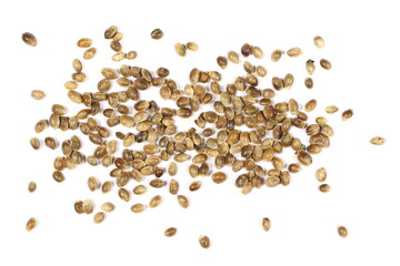 hemp, seeds, isolated, white, background, top, group, pile, heap, backdrop, brown, cannabis, close, closeup, cook, diet, drug, eating, food, forbidden, fresh, grain, health, healthy, hemp-seed, herb, 