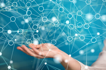 conference Digital Network and data concept 3d