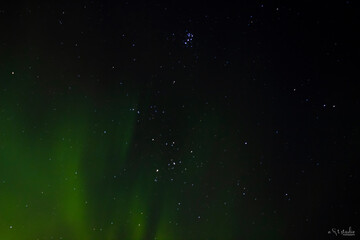 Obraz premium Aurora Borealis and stars