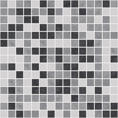 Square concrete seamless mosaic tiles