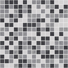 Square concrete seamless mosaic tiles