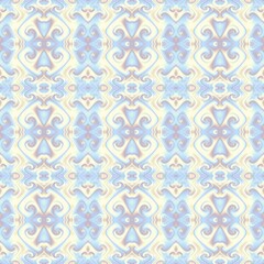 Fototapeta premium Abstract mosaic art pattern. Seamless ornament.