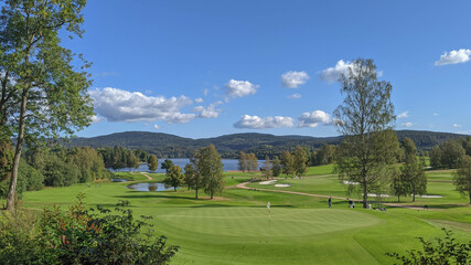 Golf course landscape . Oslo.