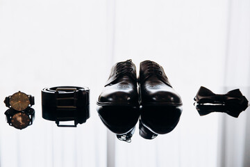 black and white shoes