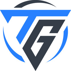 Alphabet TG Letter or Words Design For Your Business