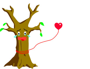 Tree tied with love