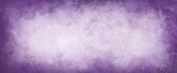 purple watercolor background on white paper, old texture parchment with vintage grunge in pastel...