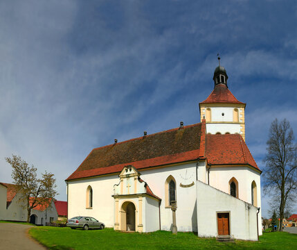 Gothic Parish Church Of St. Lawrence In The 16th Century, Dirna, Southern Bohemia, Czech Republic