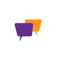 flat chatting communication icon in vector