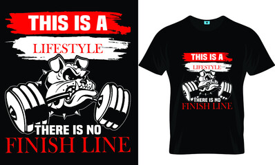 This is a life style t-shirt design