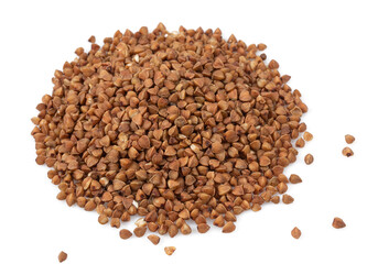 buckwheat isolated on white background