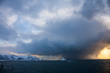 Winter in Lofoten Islands, Northern Norway