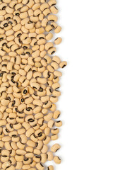 black-eyed peas isolated on white background