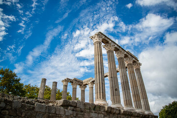 PORTUGAL ALENTEJO EVORA ROMAN TEMPLE