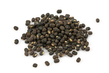 black beans isolated on white background