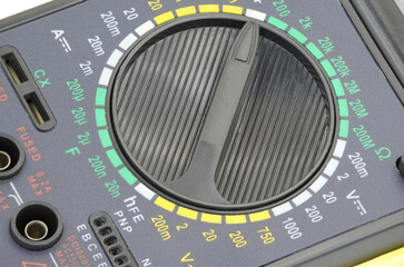 Detail of digital multimeter