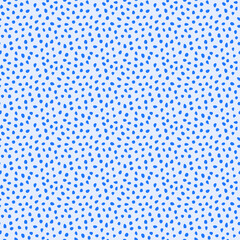 Seamless vector background with random blue elements. Abstract blue ornament. Seamles abstract pattern