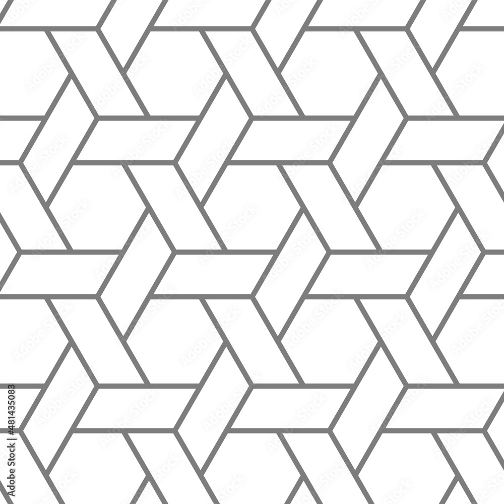Aufkleber abstract pattern. black line wireframe in geometric style