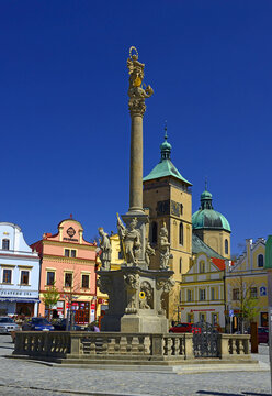 Havlickuv Brod, Czech Republic - Renaissance buildings and the Main Square. Havlickuv Brod is old historic town, oldest mention of the city dates from 1256