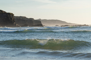 Waves at Das Furnas Beach. Vila Nova de Milfontes