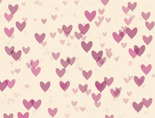 seamless pattern with hearts